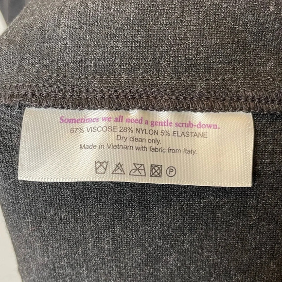 MM. Lafleur The Lydia Charcoal Sleeveless Twisted Tank Dress Size 16 - Picture 9 of 10